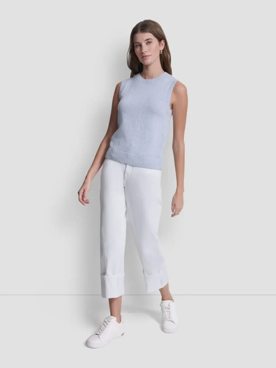 Женский свитер с круглым вырезом, надеваемый через голову DKNY Jeans, Frst Blu — изображение 2 из 5