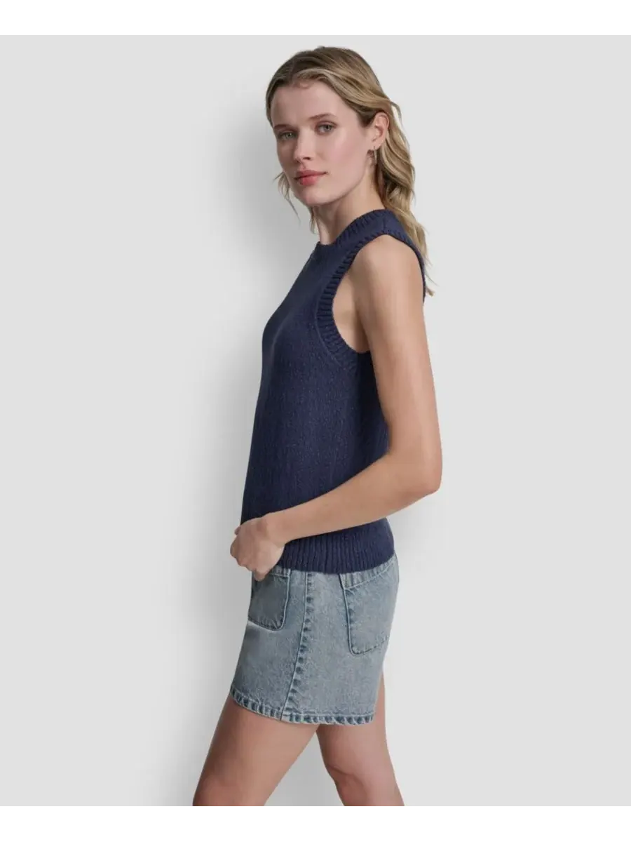 Женский свитер с круглым вырезом, надеваемый через голову DKNY Jeans — изображение 3 из 5, синий
