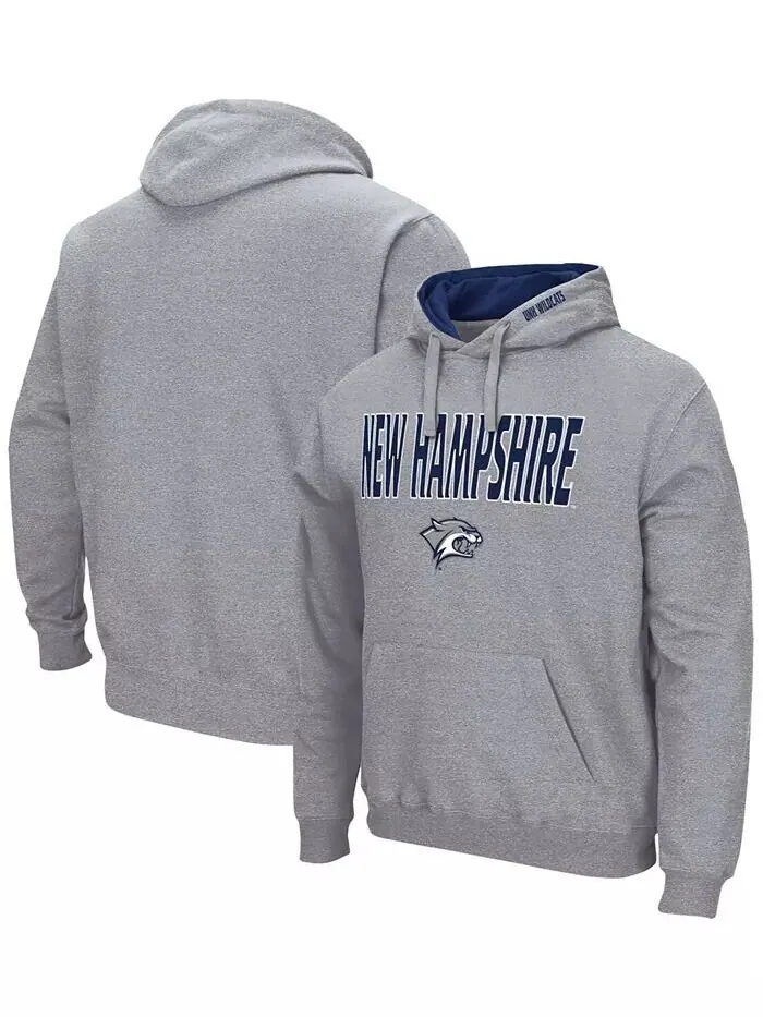Мужской пуловер с капюшоном New Hampshire Wildcats Arch и Logo Colosseum — изображение 1 из 3, темно-синий