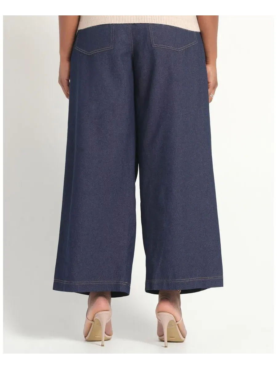 Женские джинсы Dakota High Rise Wide-Leg Denim ESTELLE — изображение 5 из 5, индиго черный