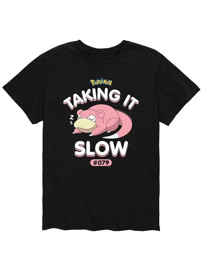 Мужская футболка Pokemon Take It Slow AIRWAVES — изображение 1 из 2, черный