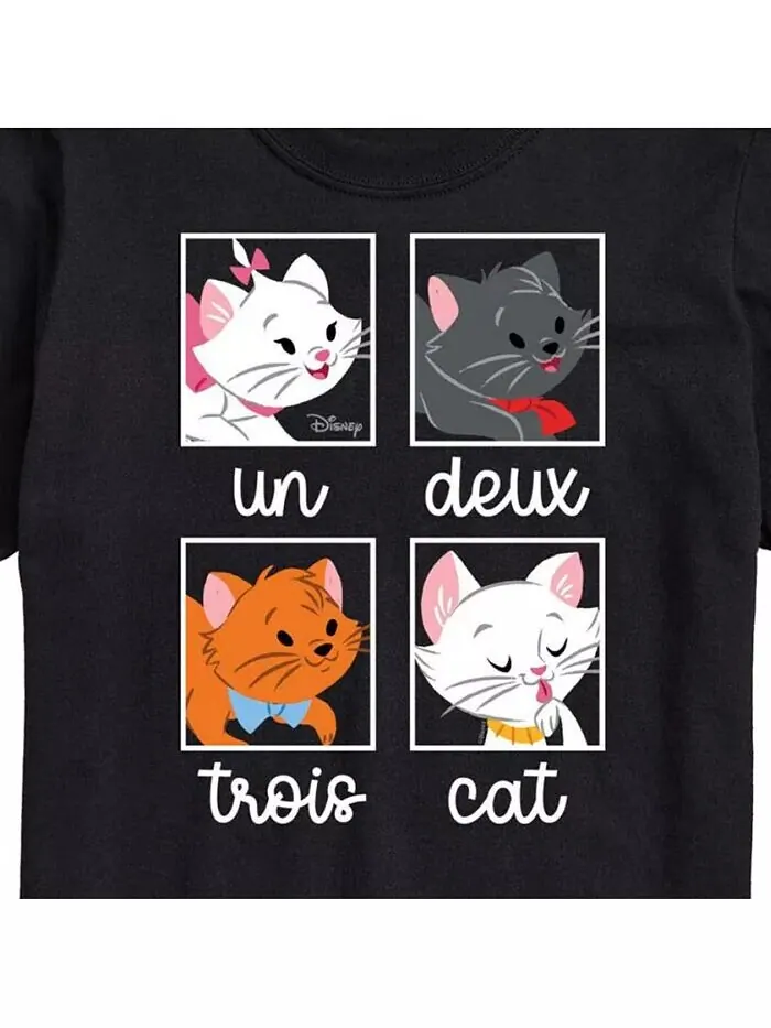 Hybrid Apparel Мужская футболка с коротким рукавом The Aristocats AIRWAVES — изображение 3 из 3, черный