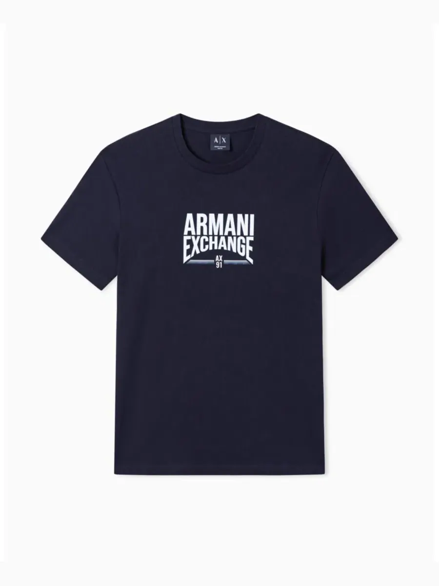 Мужская футболка с коротким рукавом и университетским логотипом A|X Armani Exchange — изображение 5 из 5