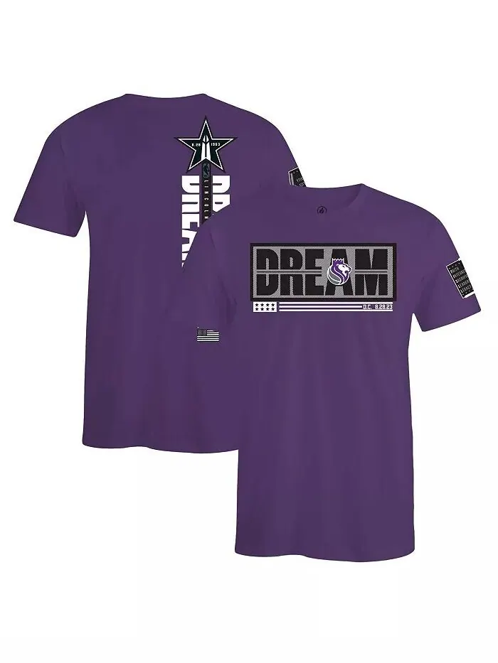 Мужская и женская футболка x Black History Collection фиолетового цвета Sacramento Kings Fisll — фиолетовый