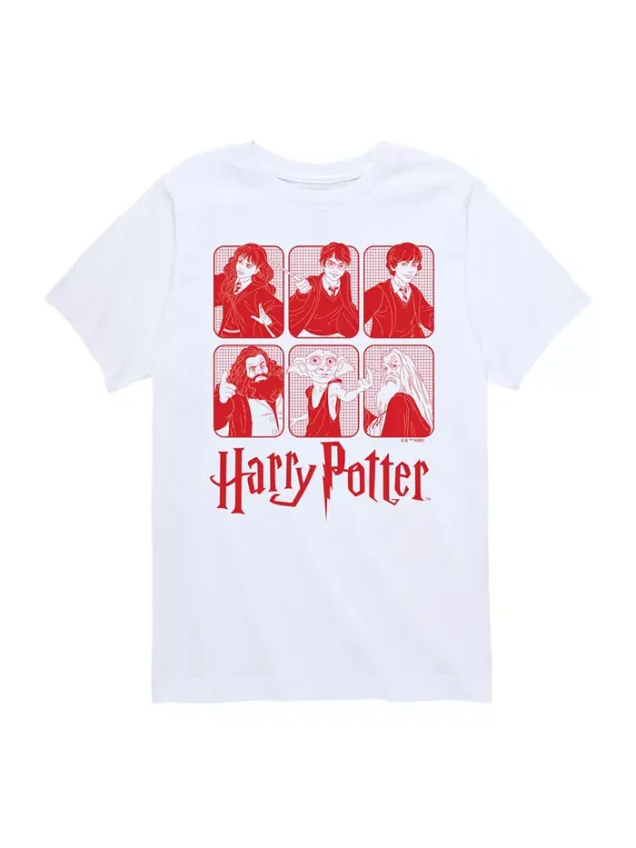 Футболка с принтом Harry Potter для мальчиков — изображение 1 из 3, белый