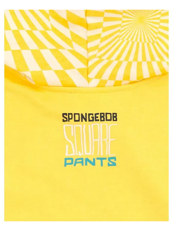 Детский комплект: худи и шорты из френч-терри SpongeBob SquarePants — изображение 6 из 7, бледный желтый/синий