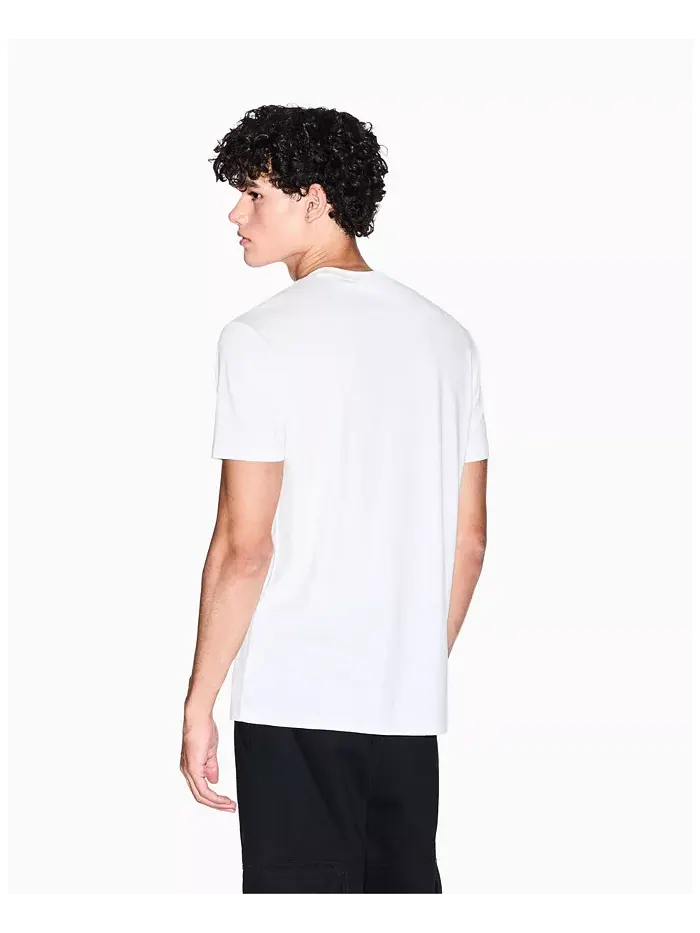 Мужская футболка Grid Box Top Chest A|X Armani Exchange — изображение 2 из 5, бежевый/бежевый
