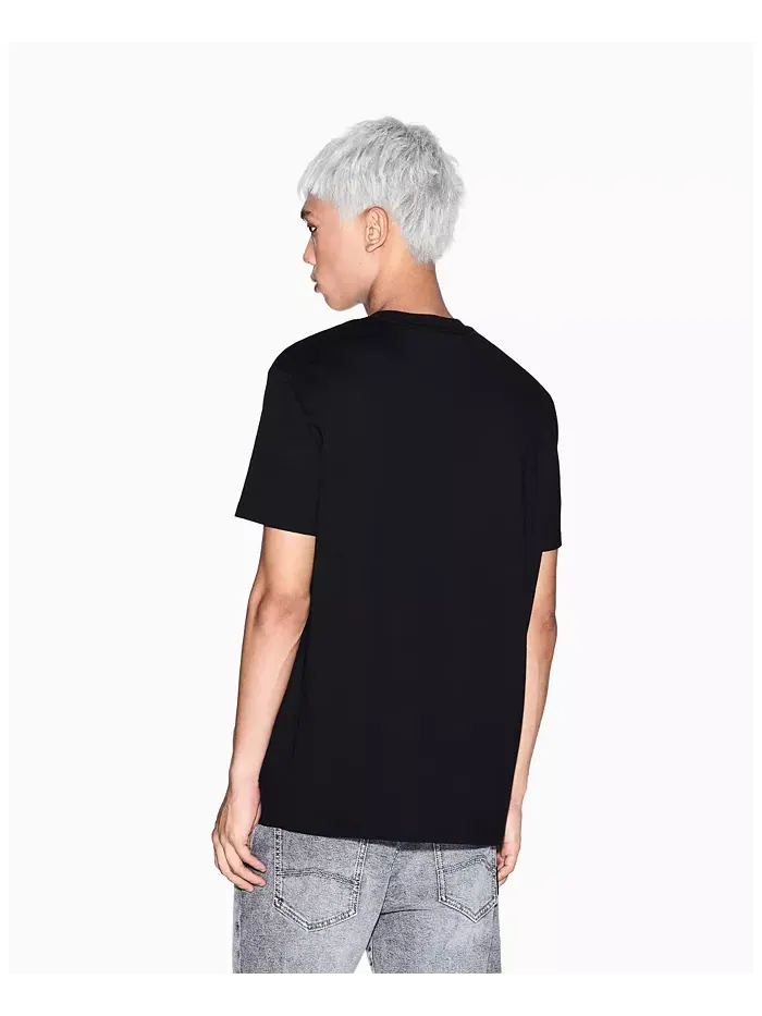 Мужская футболка Grid Box Top Chest A|X Armani Exchange — изображение 2 из 5, черный