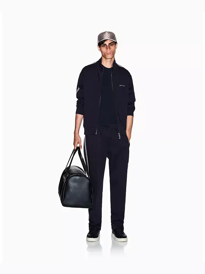Мужская футболка Grid Box Top Chest A|X Armani Exchange — изображение 3 из 5, синий
