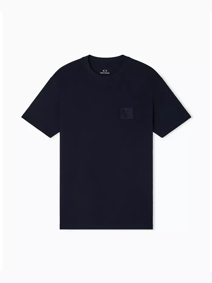 Мужская футболка Grid Box Top Chest A|X Armani Exchange — изображение 5 из 5, синий