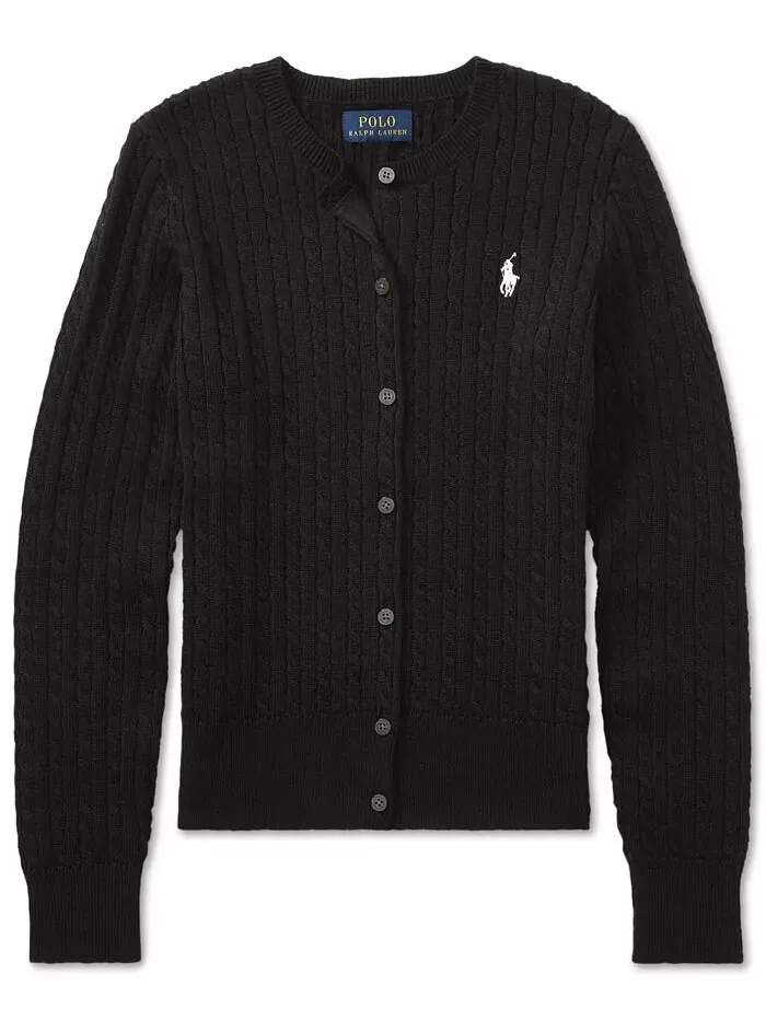 Кардиган из хлопка с косами для больших девочек Polo Ralph Lauren