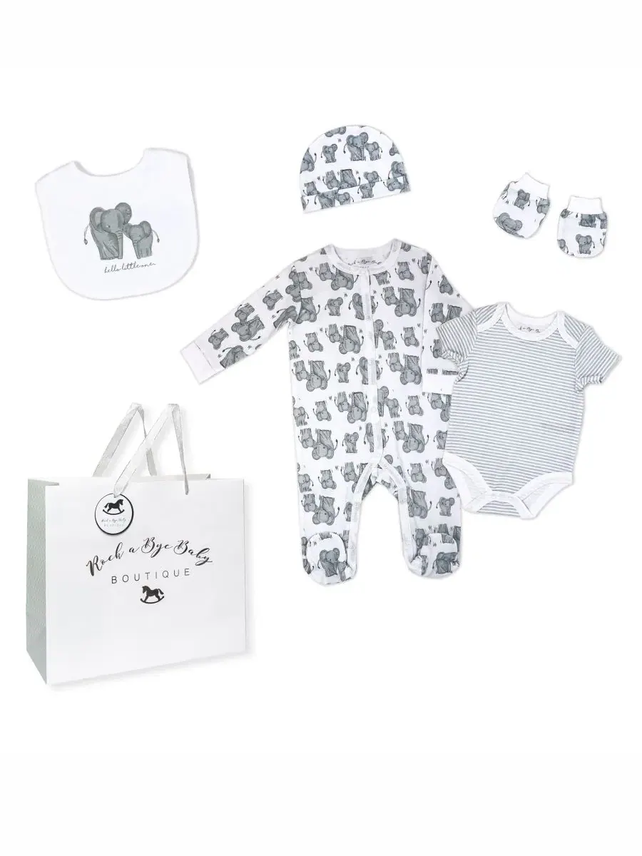 Комплект детской одежды для новорожденных Rock-A-Bye Baby Boutique — серый