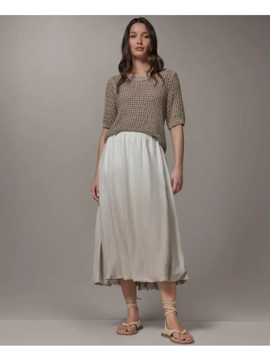 Юбка-пузырь с эффектом омбре Donna Karan Weekend — изображение 2 из 7, песчаник