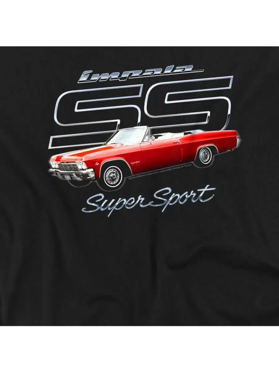 Футболка с принтом Chevrolet Impala Ss Logovision — изображение 2 из 3, черный