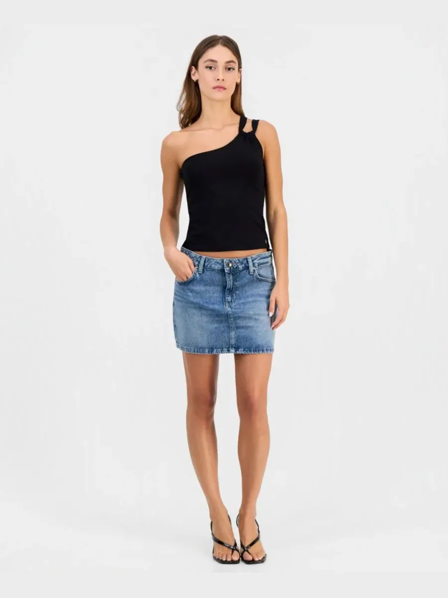 Топ с одним плечом Eira GUESS — изображение 2 из 4, черный