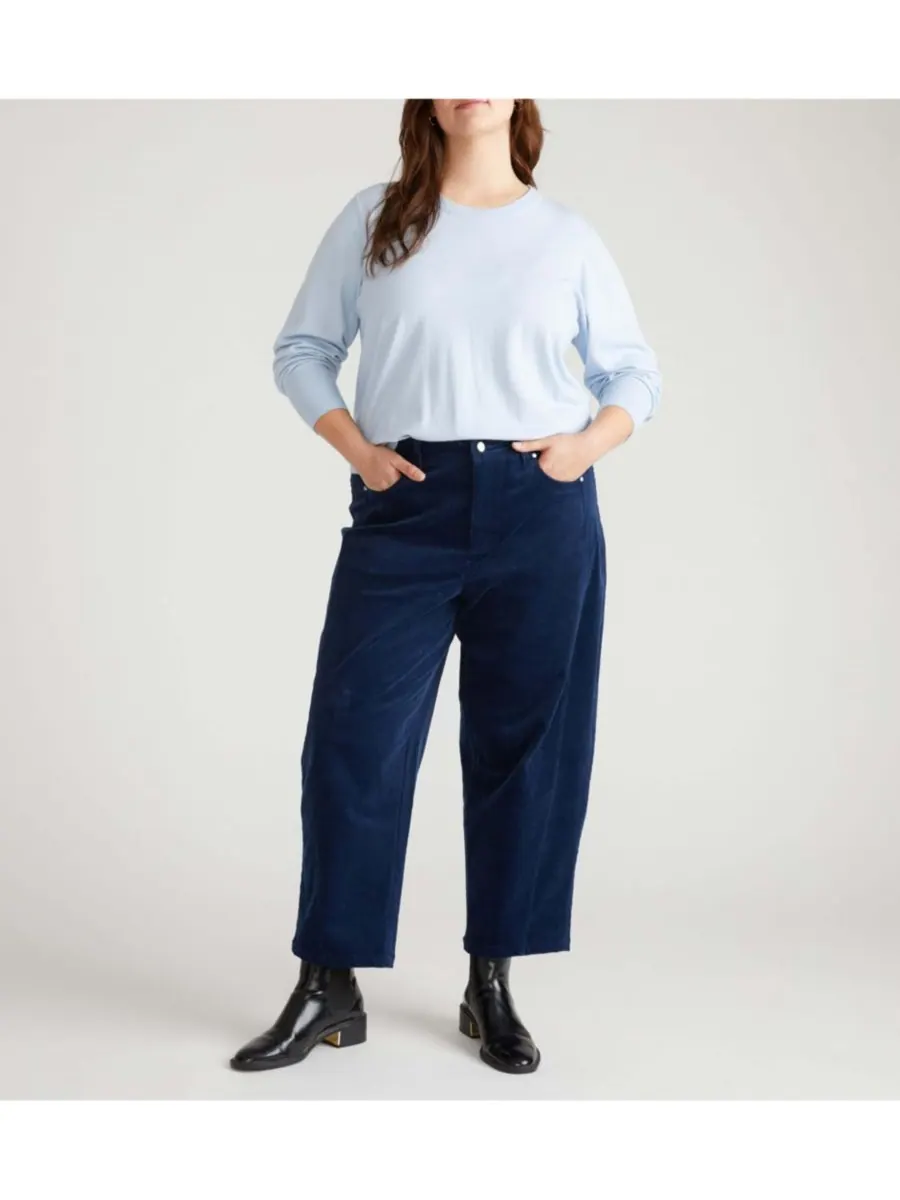 Женские вельветовые брюки Dakota Twisted Leg Universal Standard — изображение 1 из 5, синий