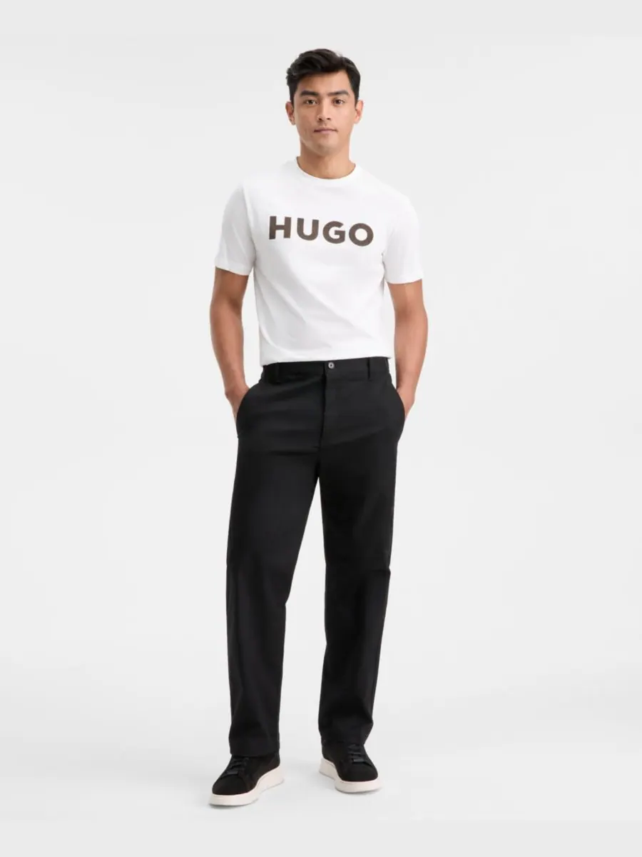 Мужские брюки Cino261 стандартного кроя Hugo Boss — изображение 1 из 4, черный