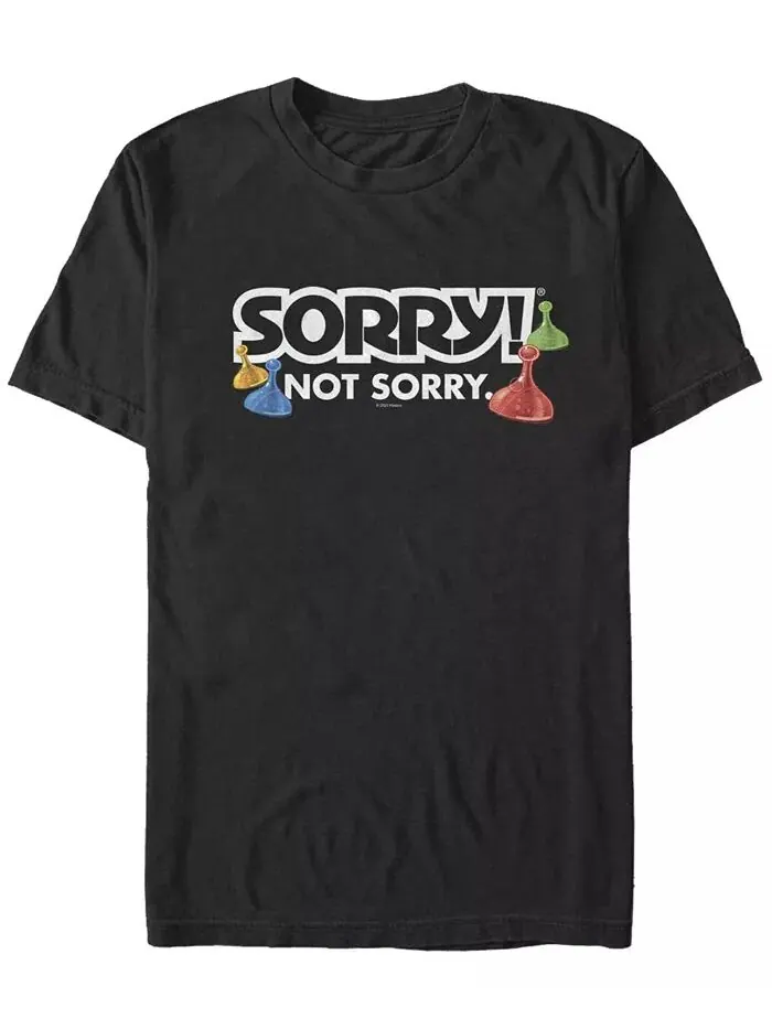 Мужская футболка с коротким рукавом Sorry Not Sorry Fifth Sun — изображение 1 из 1, черный