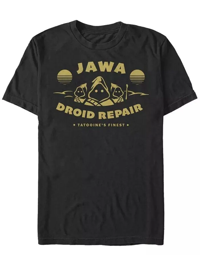 Мужская футболка Jawa Repair с коротким рукавом и круглым вырезом Fifth Sun — изображение 1 из 1, черный