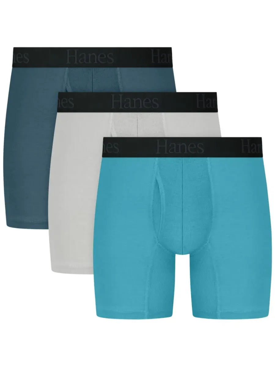 Hanes Мужские боксеры Ultimate Comfort, набор из 3 штук