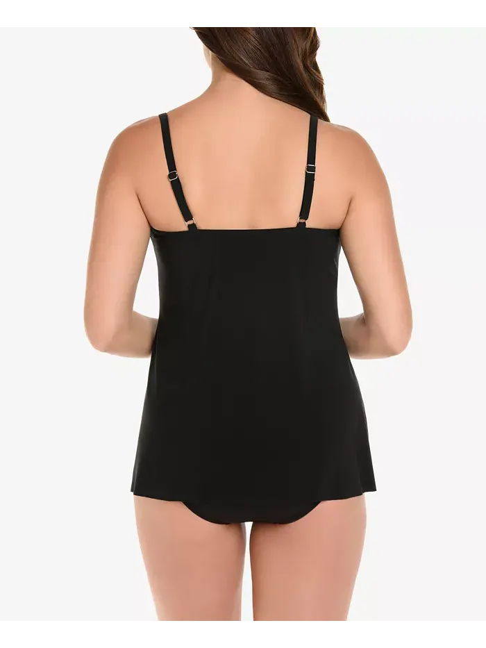 Топ-танкини с косточками Rock Solid Marina Miraclesuit — изображение 2 из 5, черный