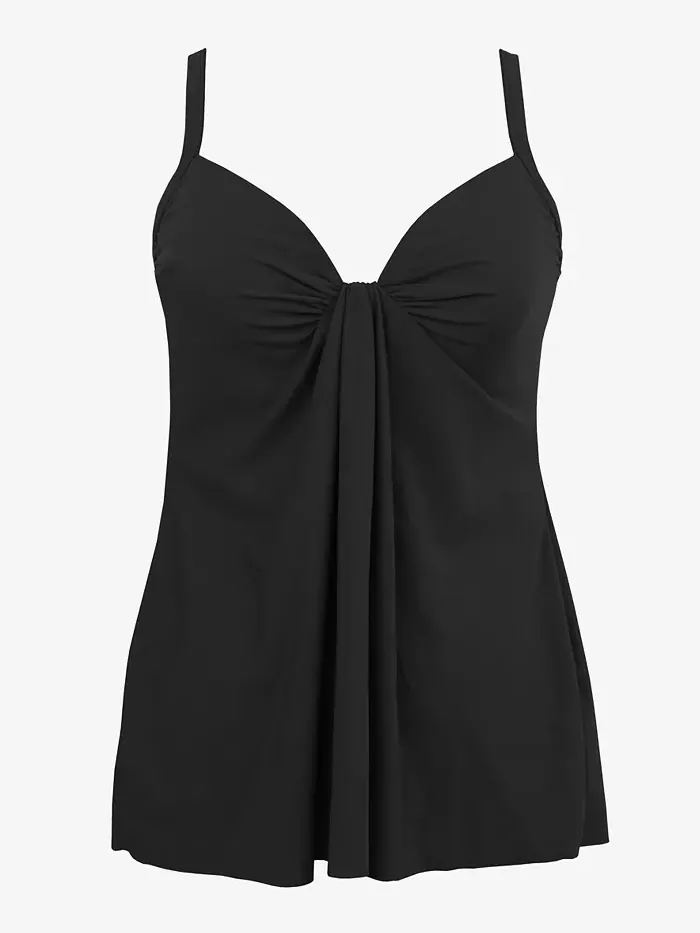 Топ-танкини с косточками Rock Solid Marina Miraclesuit — изображение 4 из 5, черный