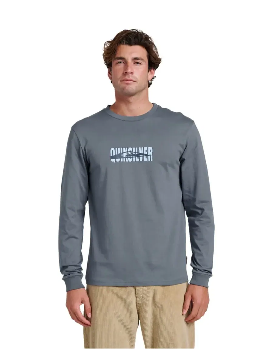 Мужская футболка с длинными рукавами Stack Quiksilver — изображение 1 из 3, синий