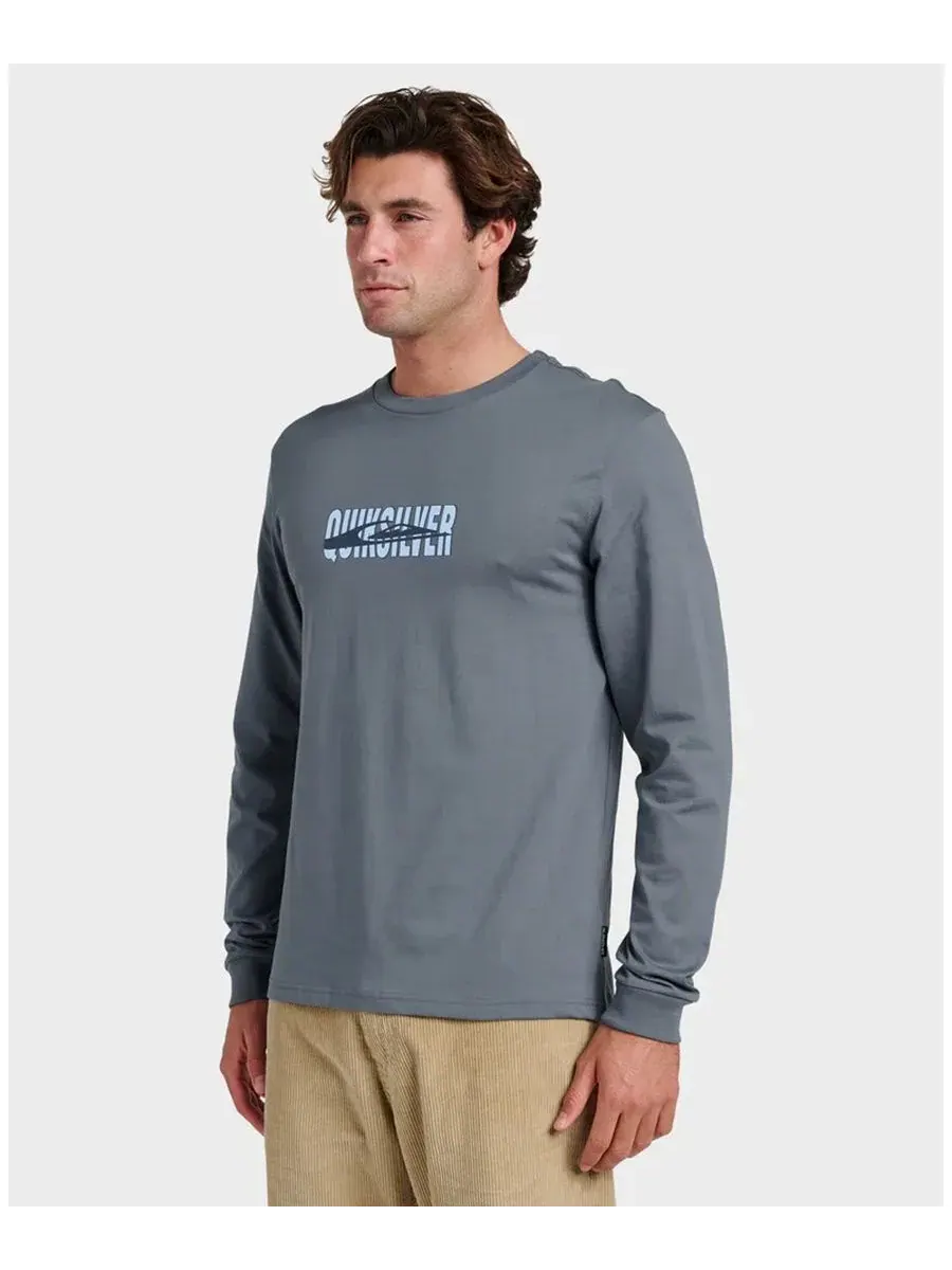 Мужская футболка с длинными рукавами Stack Quiksilver — изображение 2 из 3, синий