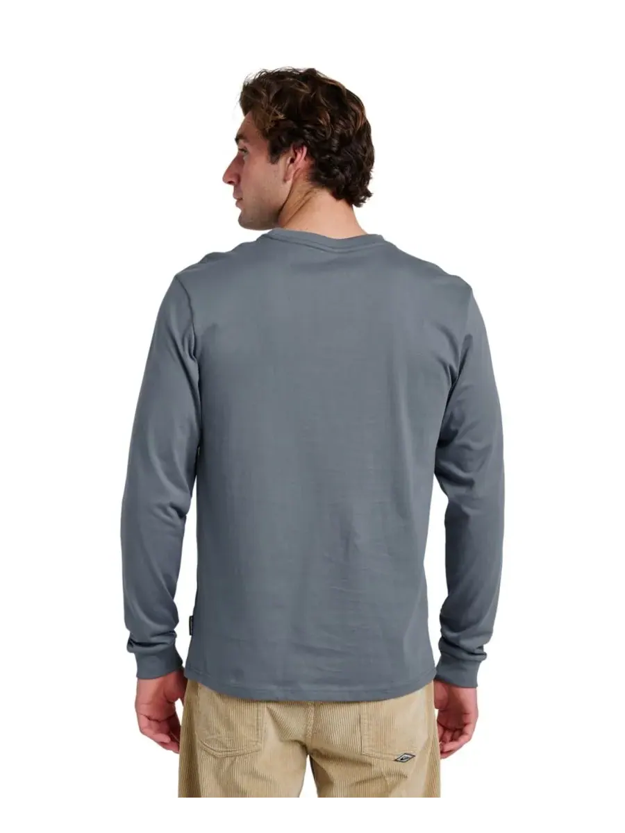 Мужская футболка с длинными рукавами Stack Quiksilver — изображение 3 из 3, синий