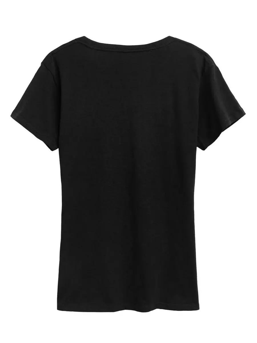 Hybrid Apparel Женская футболка с коротким рукавом и графическим принтом, с надписью "Мгновенное — изображение 3 из 3, черный
