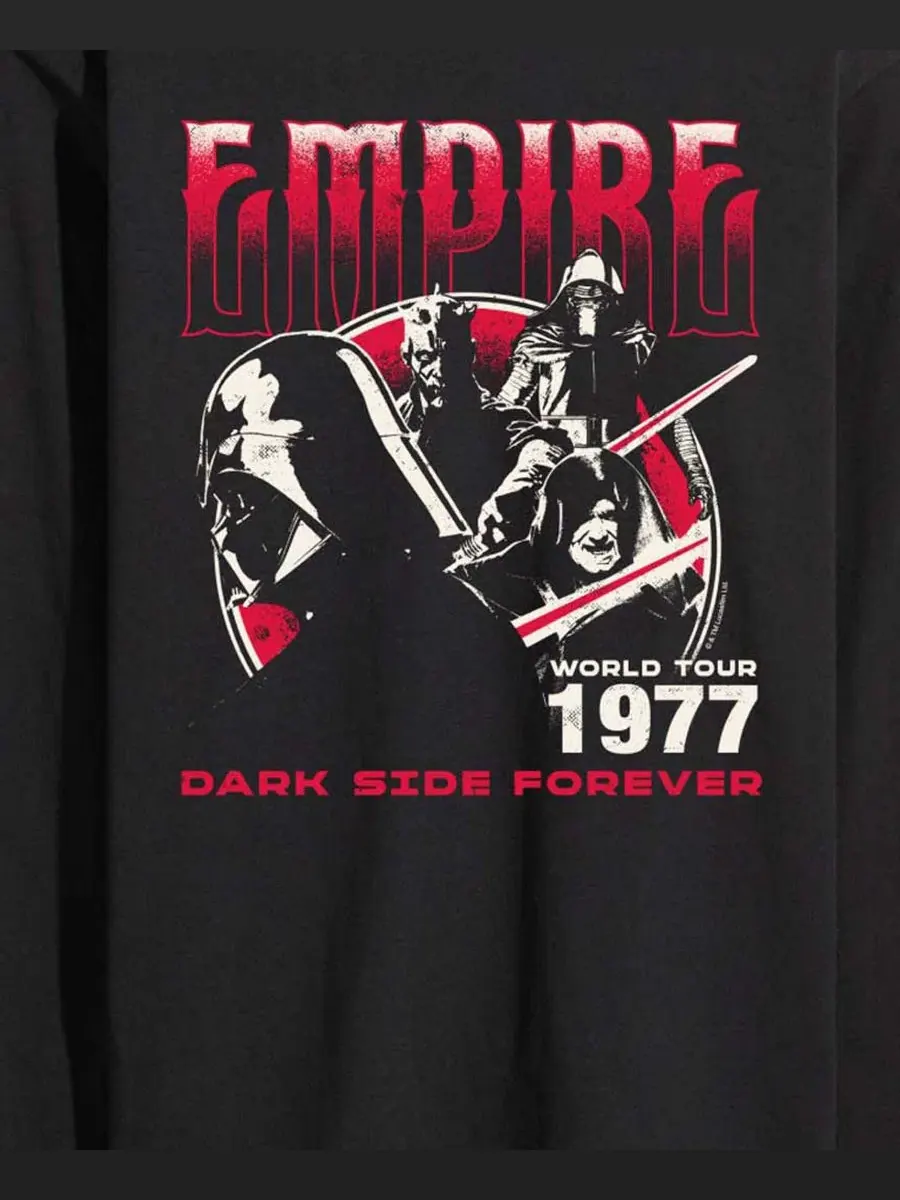 Мужская футболка с длинными рукавами Star Wars Empire Dark Side Forever с графическим принтом — изображение 3 из 3, черный