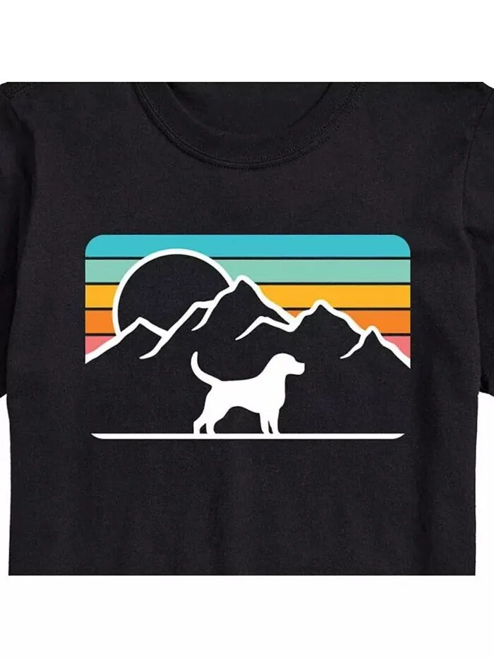 Мужская футболка с короткими рукавами Hybrid Apparel Mountain Dog AIRWAVES — изображение 2 из 2, черный