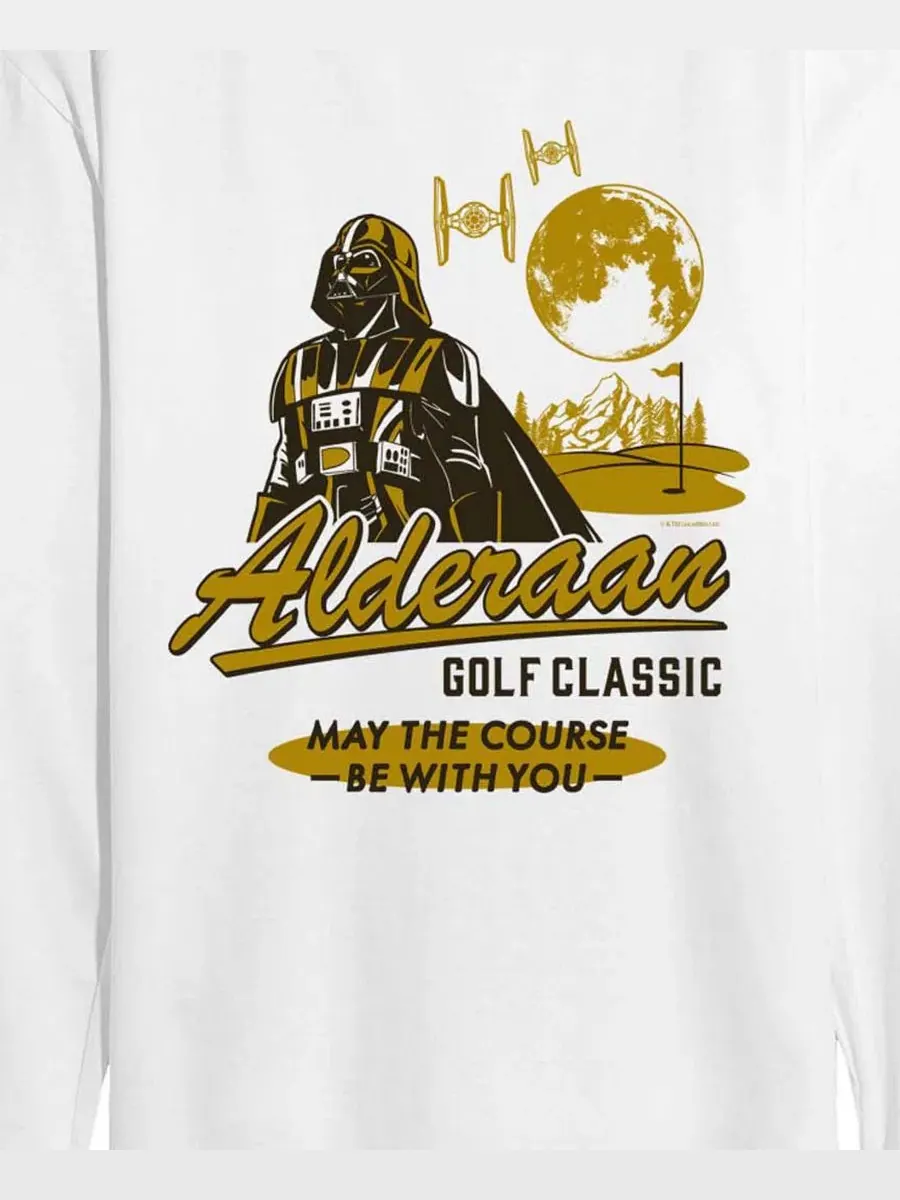 Мужская футболка с длинными рукавами Star Wars Alderaan Golf Classic с графическим принтом Airwaves — изображение 3 из 3