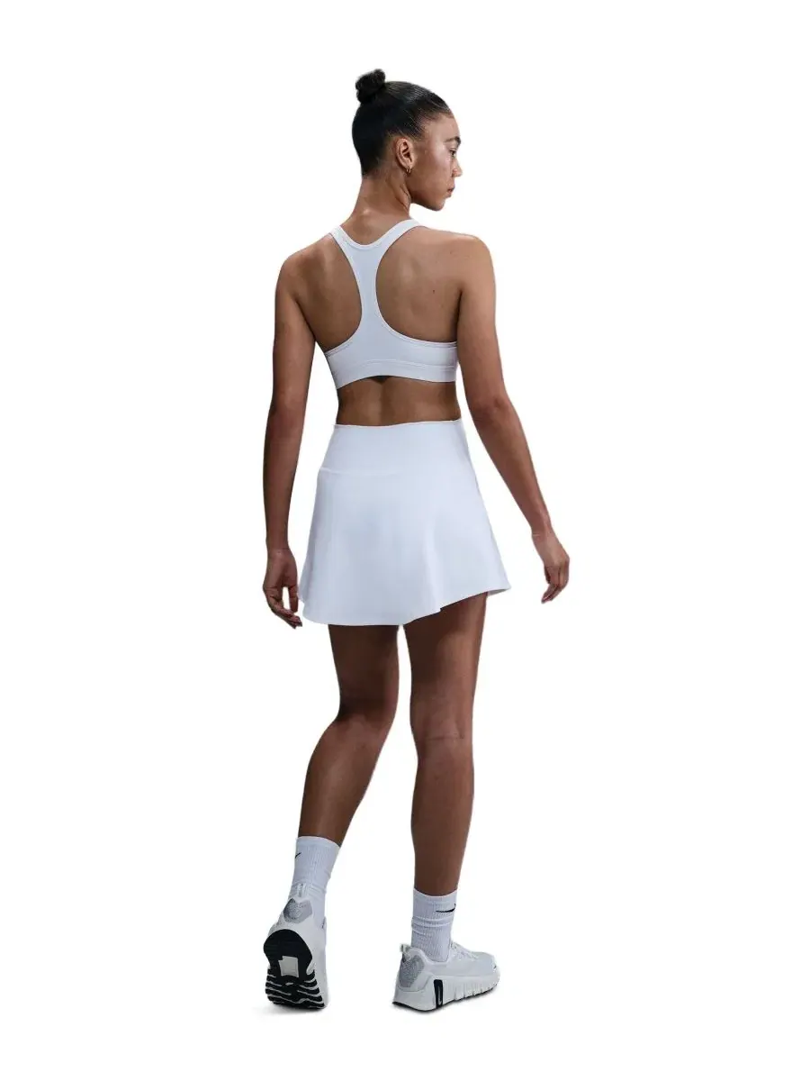 Женская юбка Dri-Fit с логотипом Swoosh Nike — изображение 5 из 5, белый/черный
