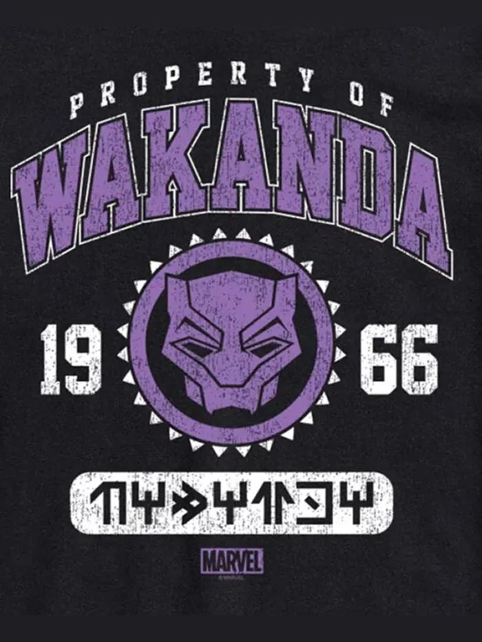 Мужская футболка с длинным рукавом Black Panther Wakanda AIRWAVES — изображение 3 из 3, черный