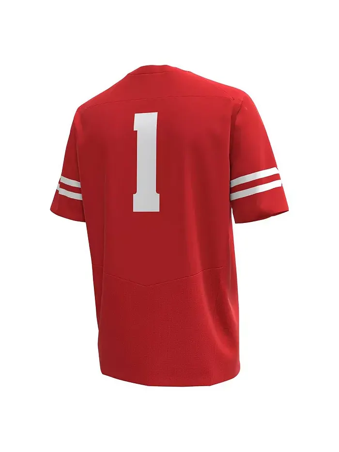 Футболка-реплика Wisconsin Badgers мужская 1 Under Armour — изображение 3 из 5, красный