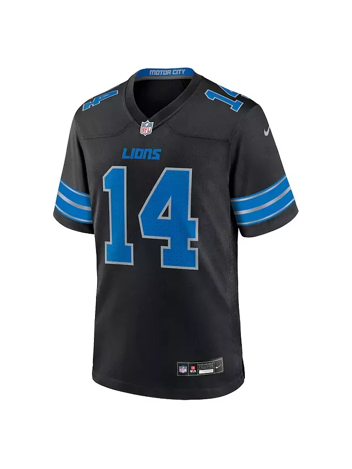 Мужская игровая джерси Amon-Ra St. Brown Detroit Lions 2nd Alternate Nike — изображение 2 из 3, черный