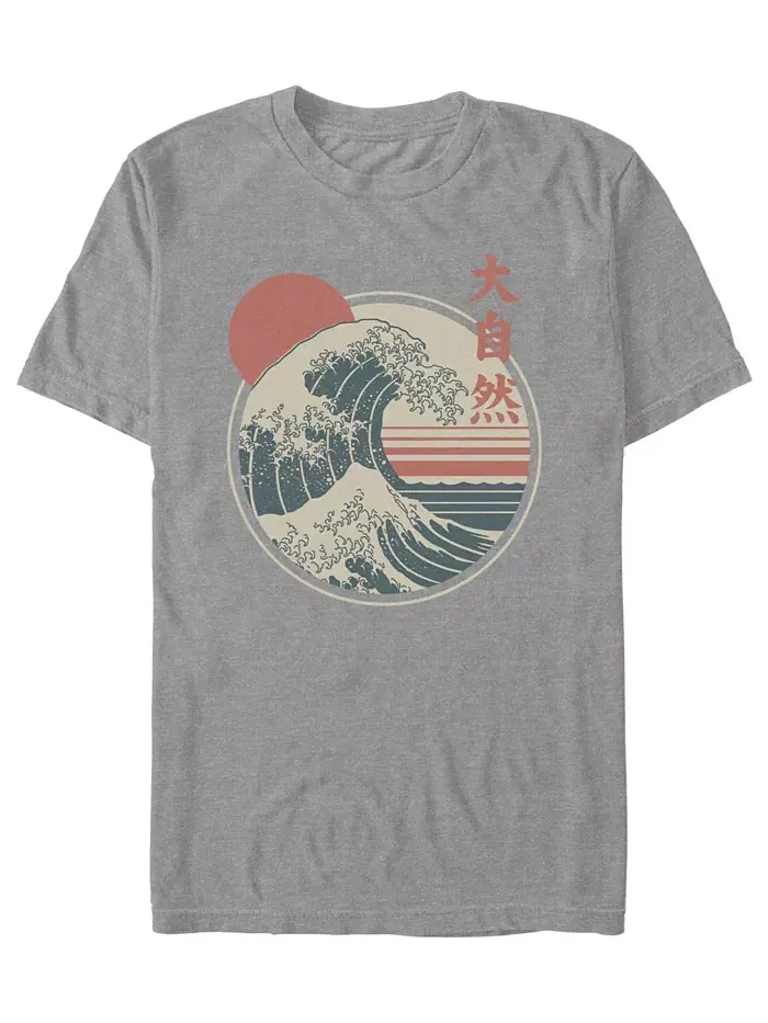 Мужская футболка с коротким рукавом Great Wave Fifth Sun — изображение 1 из 3, темный серый