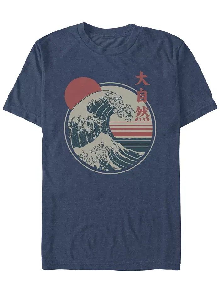 Мужская футболка с коротким рукавом Great Wave Fifth Sun — изображение 1 из 3, темно-синий