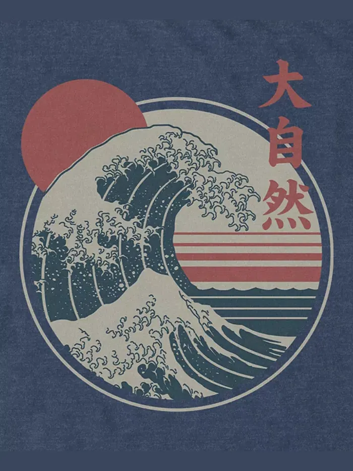 Мужская футболка с коротким рукавом Great Wave Fifth Sun — изображение 3 из 3, темно-синий