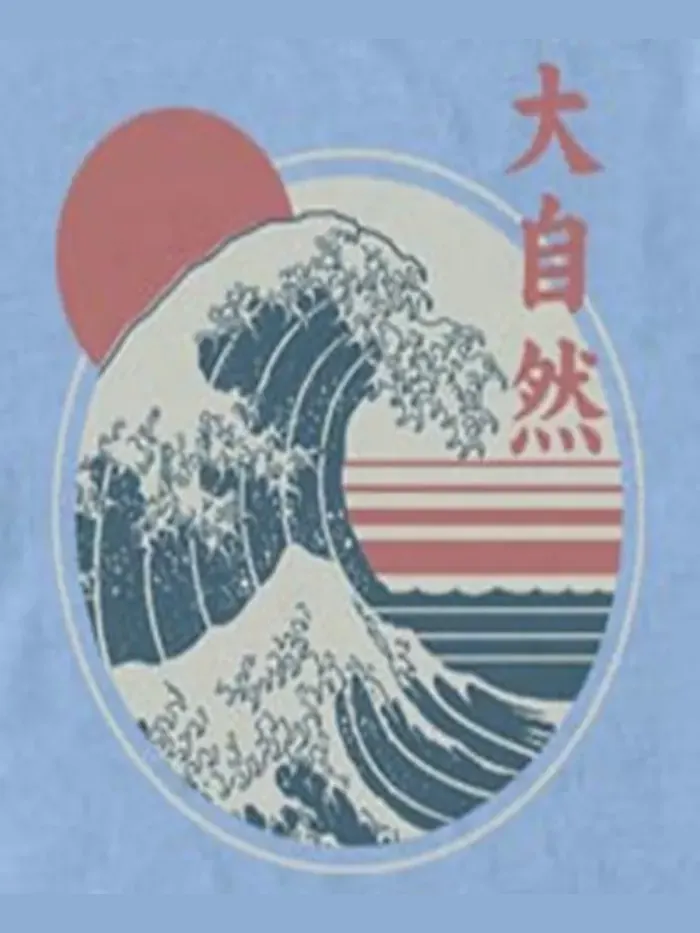 Мужская футболка с коротким рукавом Great Wave Fifth Sun — изображение 3 из 3, светлый синий