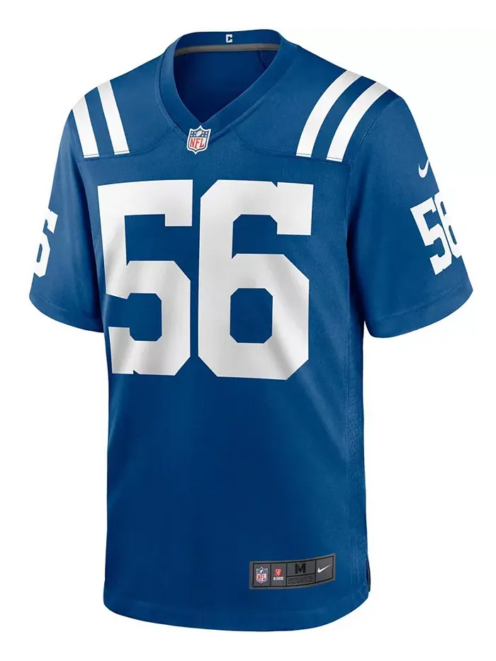 Мужская альтернативная игровая футболка Quenton Nelson Indianapolis Colts Nike — изображение 2 из 5, белый