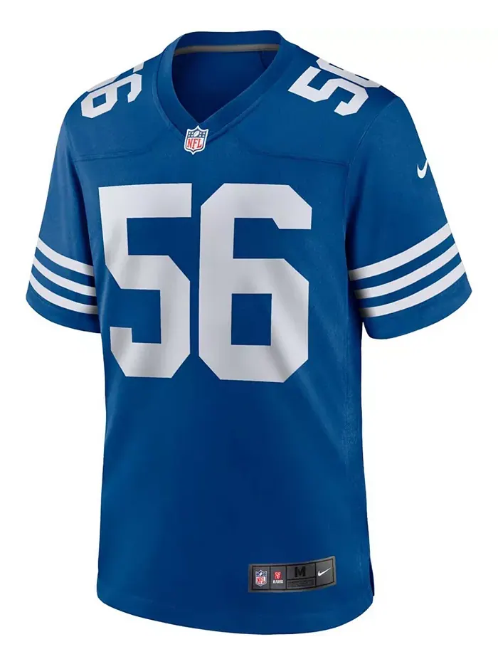 Мужская альтернативная игровая футболка Quenton Nelson Indianapolis Colts Nike — изображение 3 из 3, белый