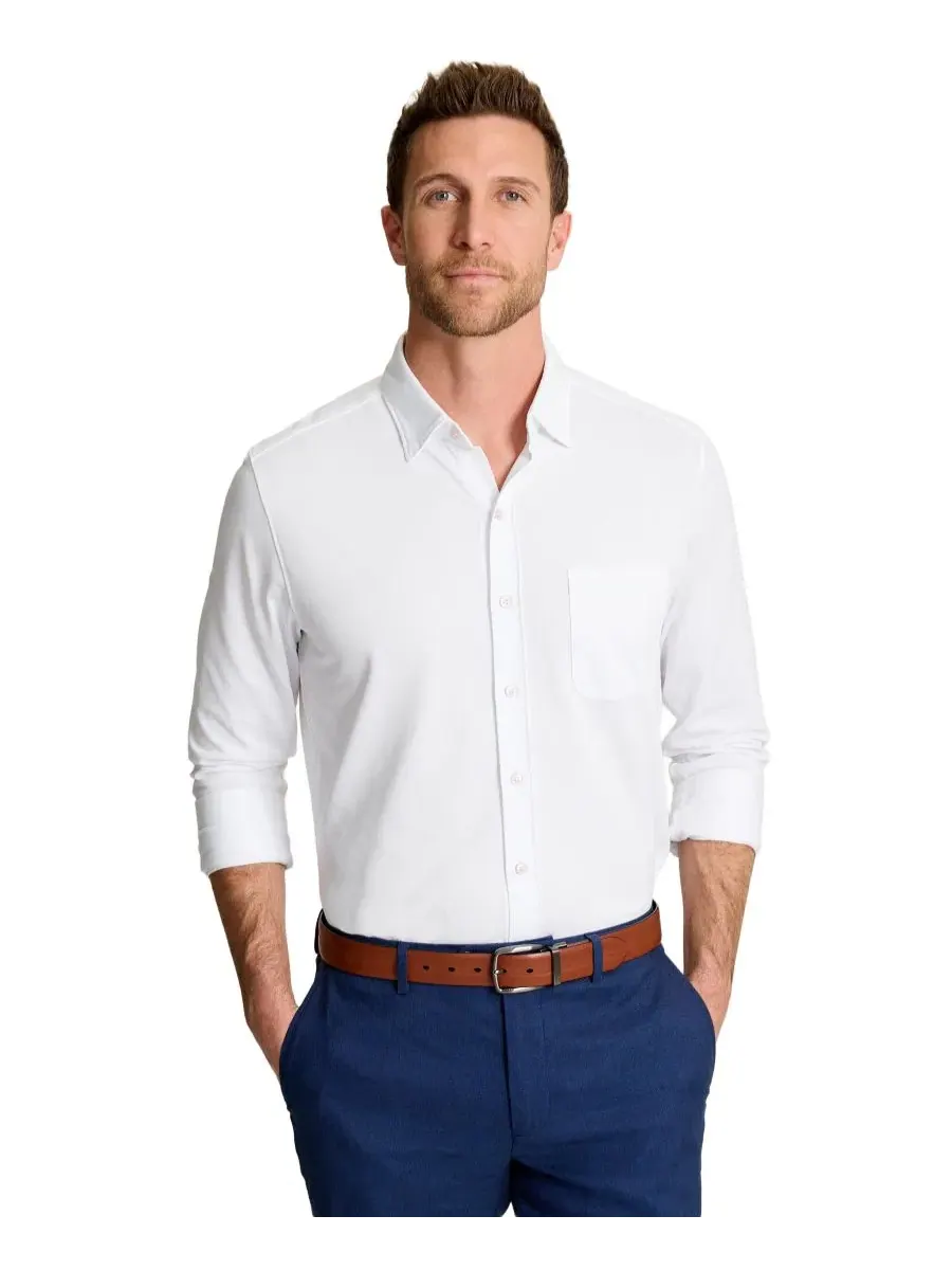 Мужская рубашка с длинным рукавом классического кроя San Lucio Stretch Tommy Bahama — изображение 2 из 3, белый