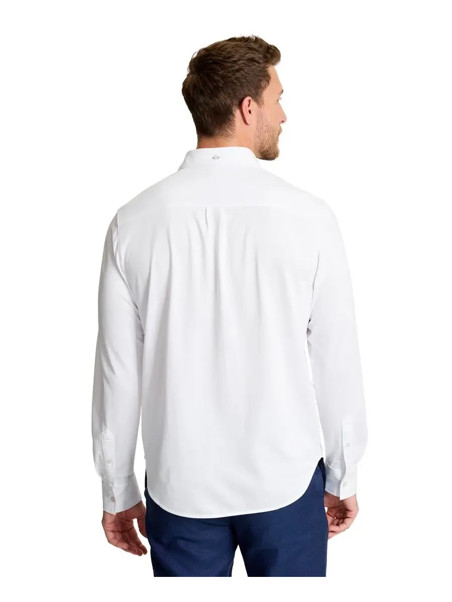 Мужская рубашка с длинным рукавом классического кроя San Lucio Stretch Tommy Bahama — изображение 3 из 3, белый