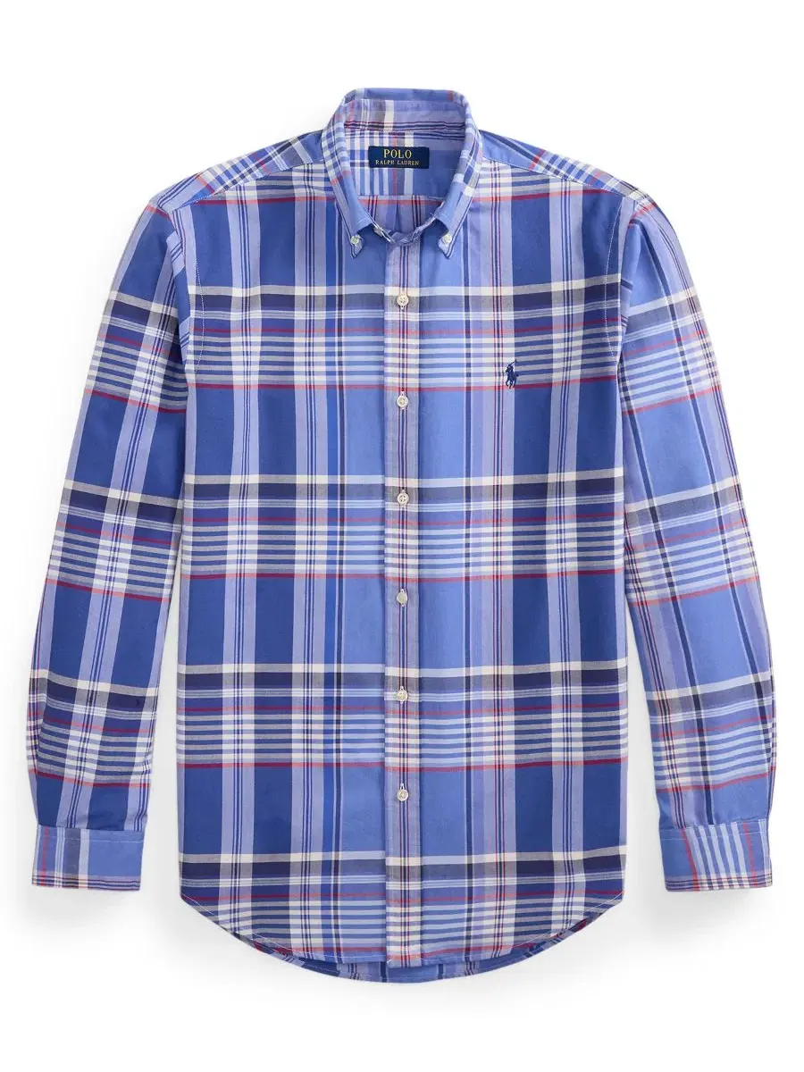 Классическая рубашка с текстурой с принтом The Iconic Rumple Texture Polo Ralph Lauren — изображение 5 из 5