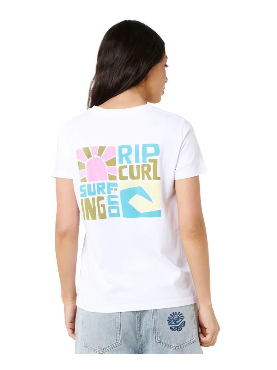 Футболка с принтом Catalina Island Rip Curl — изображение 3 из 3, белый
