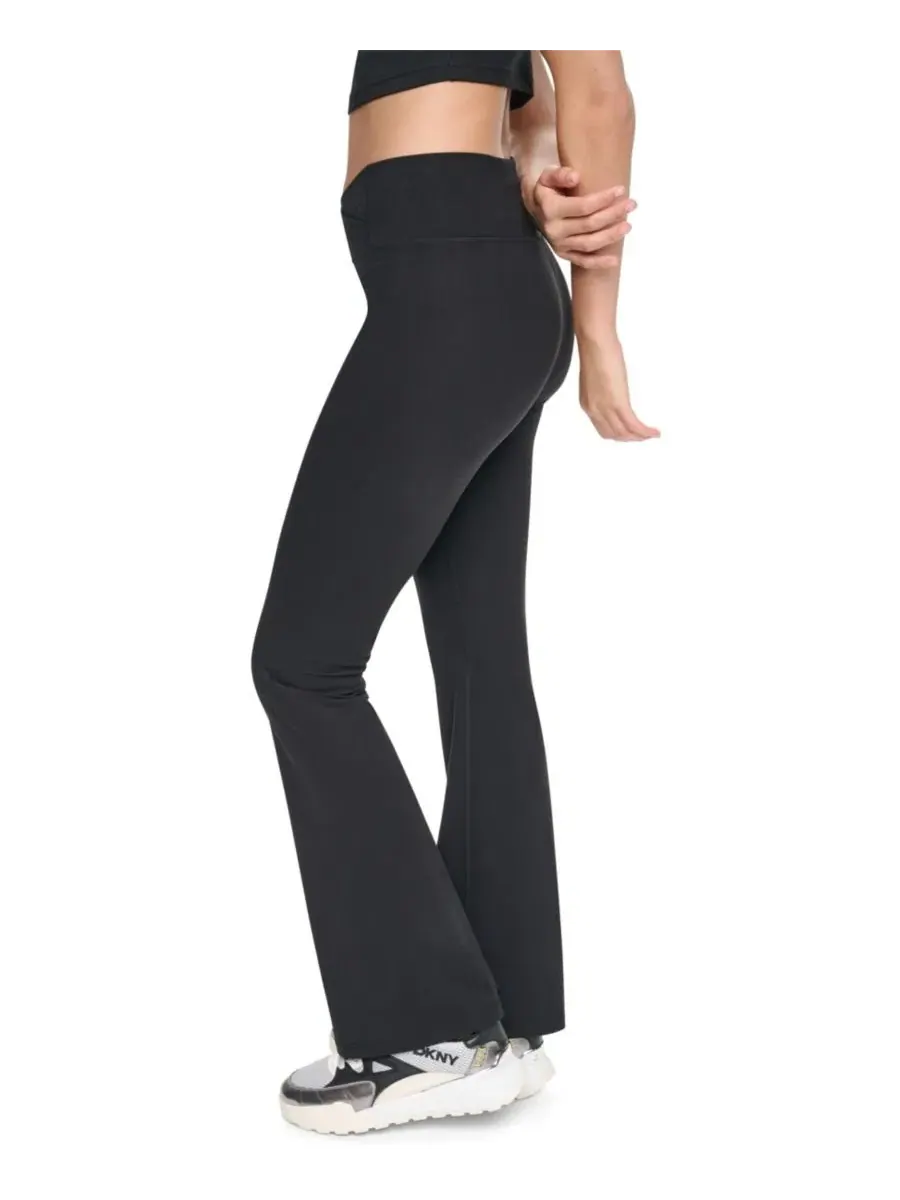 Брюки с завышенной талией и расклешенным кроем Cross Front Balance Compression High-Waist Flare — изображение 2 из 3, черный