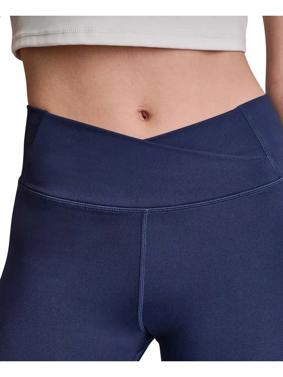 Женские спортивные брюки с завышенной талией и кроссовером, модель Cross Front Balance Compression — изображение 3 из 5
