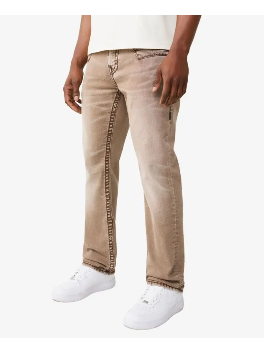 Джинсы прямого кроя Ricky True Religion — изображение 2 из 3, бежевый